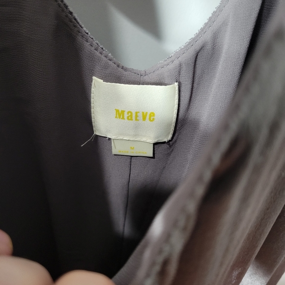 Maeve Anthropologie Velvet Wide Leg Jumpsuit M - Picture 5 of 5